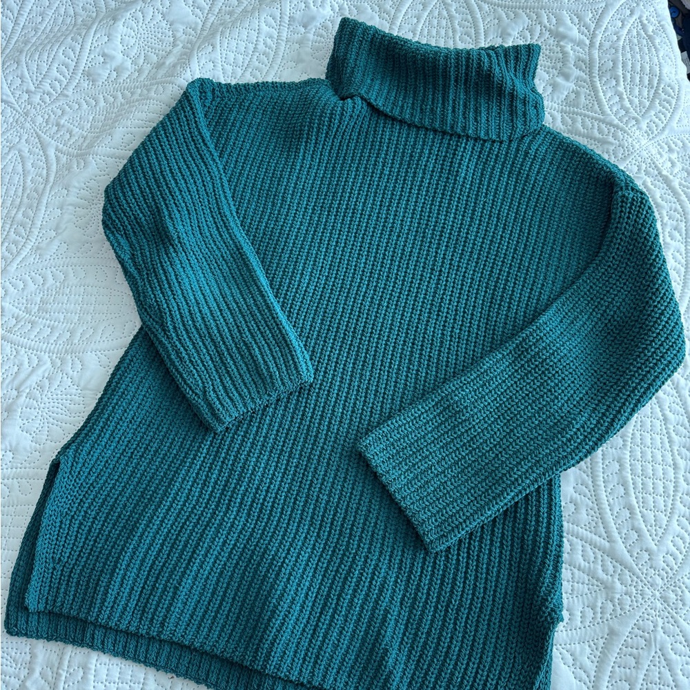Abercrombie & Fitch Teal Cowl Neck Sweater